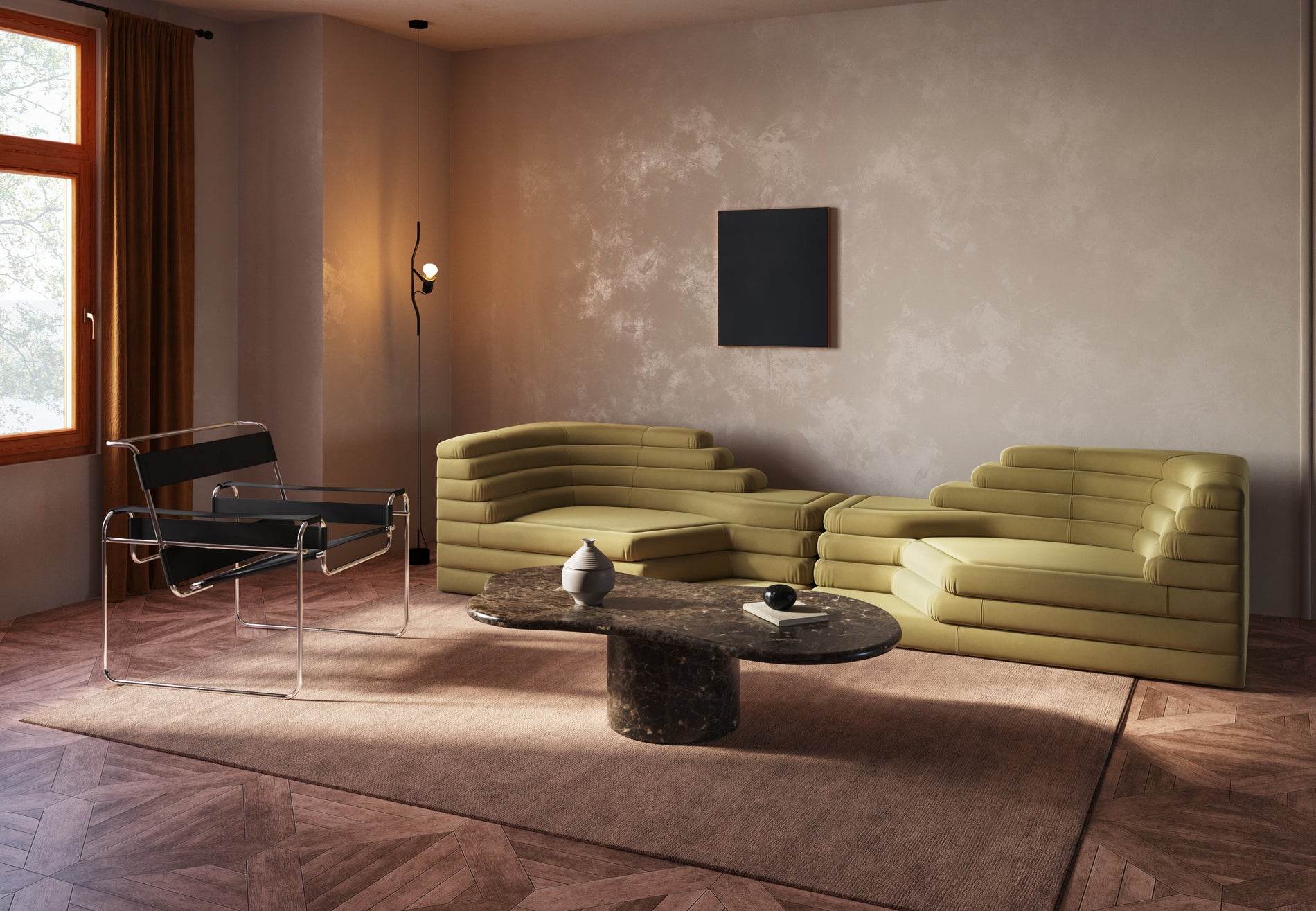 TerrazzaOlive Gold Velvet