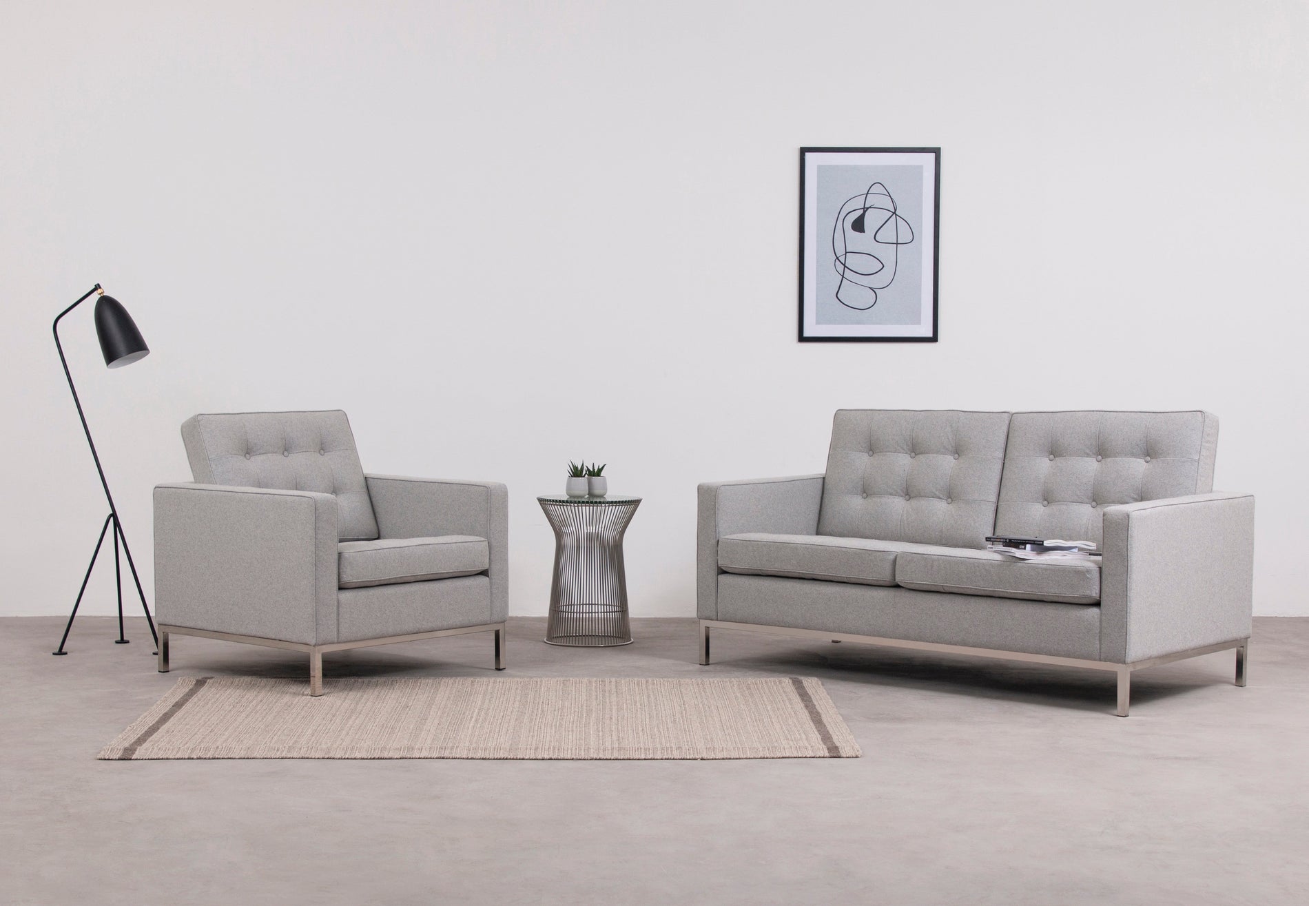 FlorenceLight Gray Wool