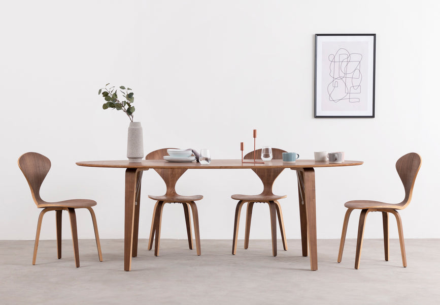 normannischNorman - Norman Oval Dining Table, Walnut