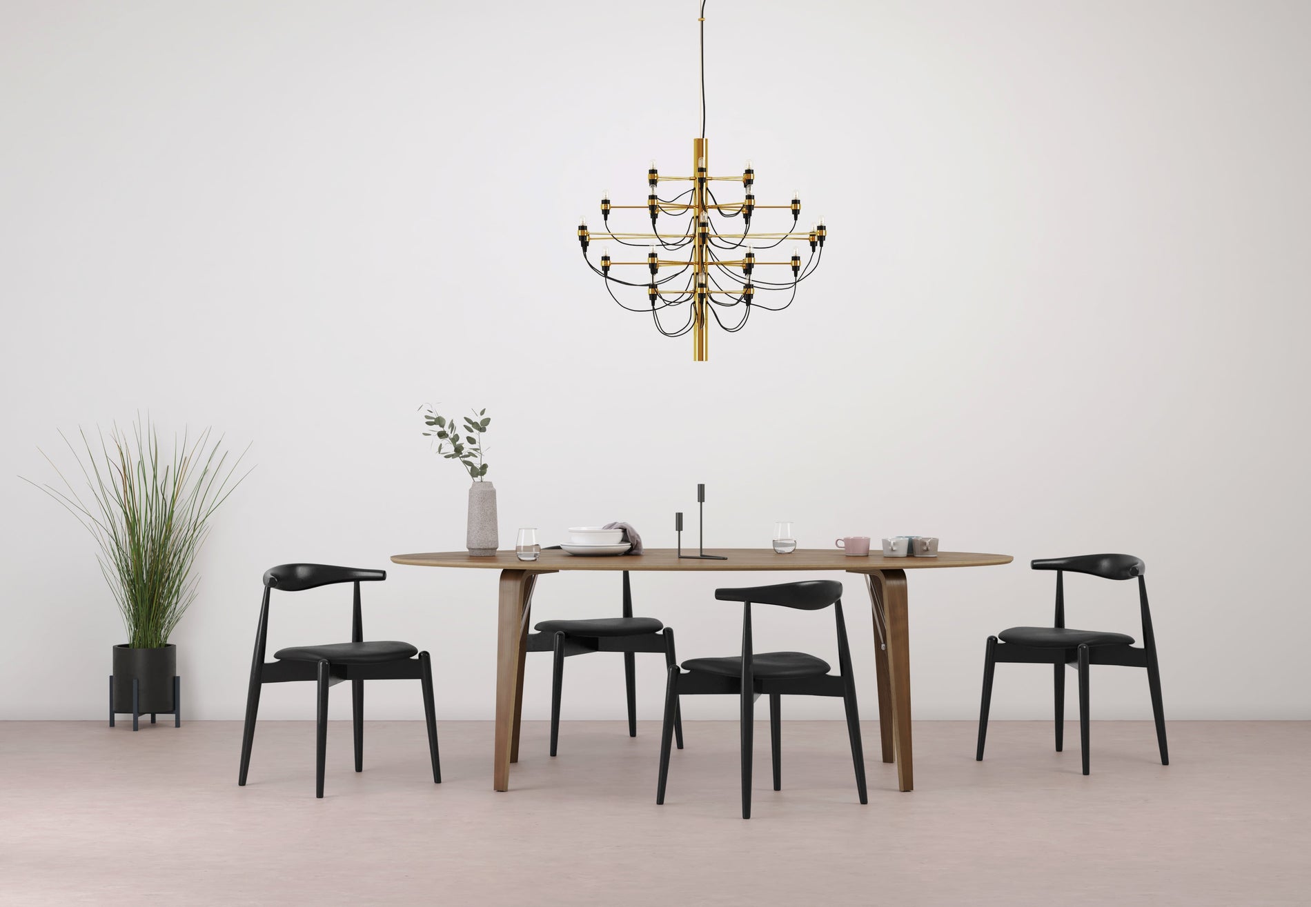 Gino SarfattiGino Sarfatti - Gino Sarfatti Chandelier, Messing