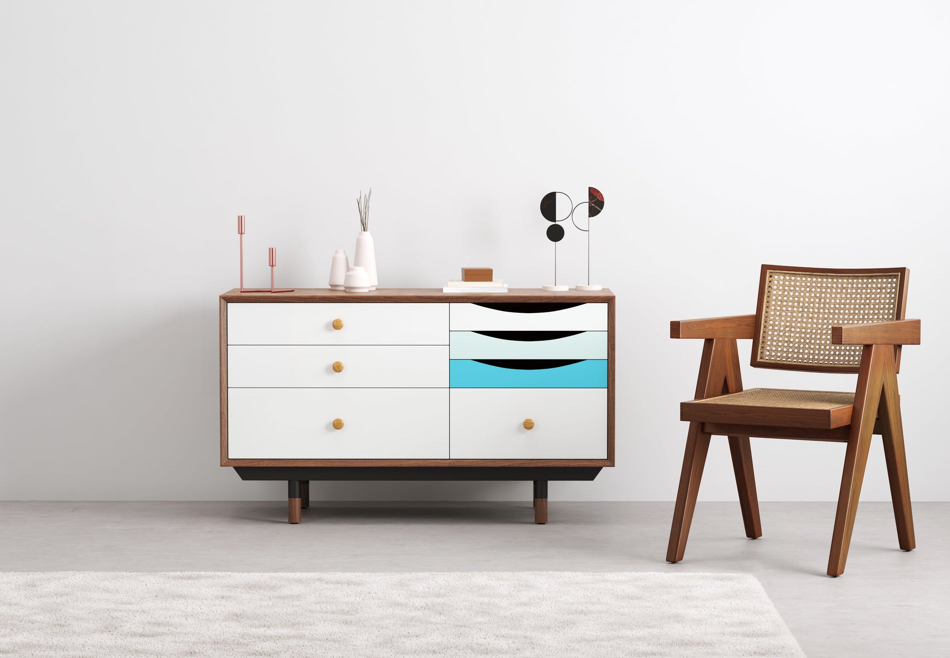 Finn JuhlFinn Juhl - Finn Juhl Credenza, Small, Walnut