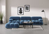 Bellini Ottoman - Aegean Blue Velvet - Image 8