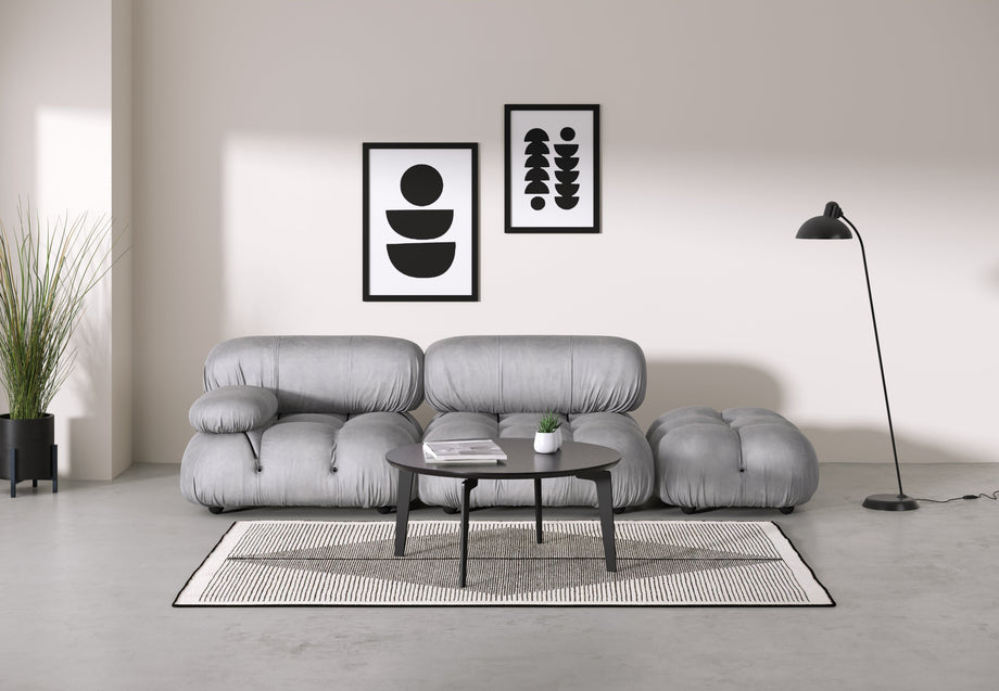 Divano BelliniLight Gray Velvet