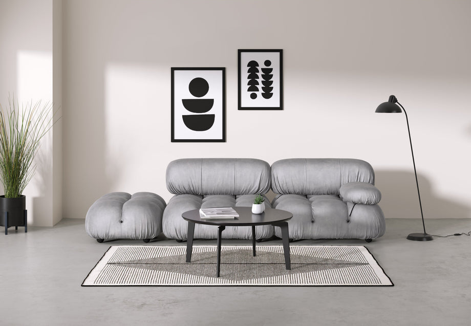 Bellini SofaLight Gray Velvet