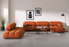 Bellini Large Sectional - Apricot Velvet - Image 8