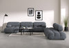 Bellini Large Sectional - Gray Boucle - Image 8