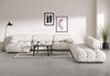 Bellini Large Sectional - White Boucle - Image 8