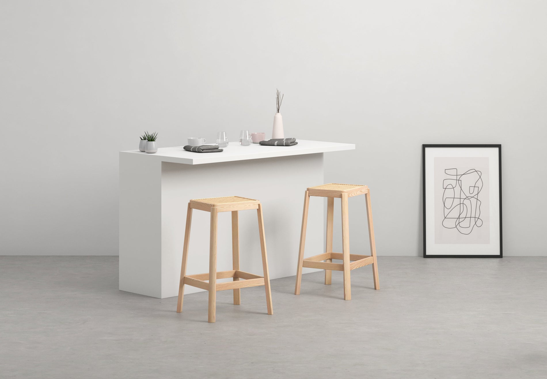 Jeanneret Counter StoolAsh