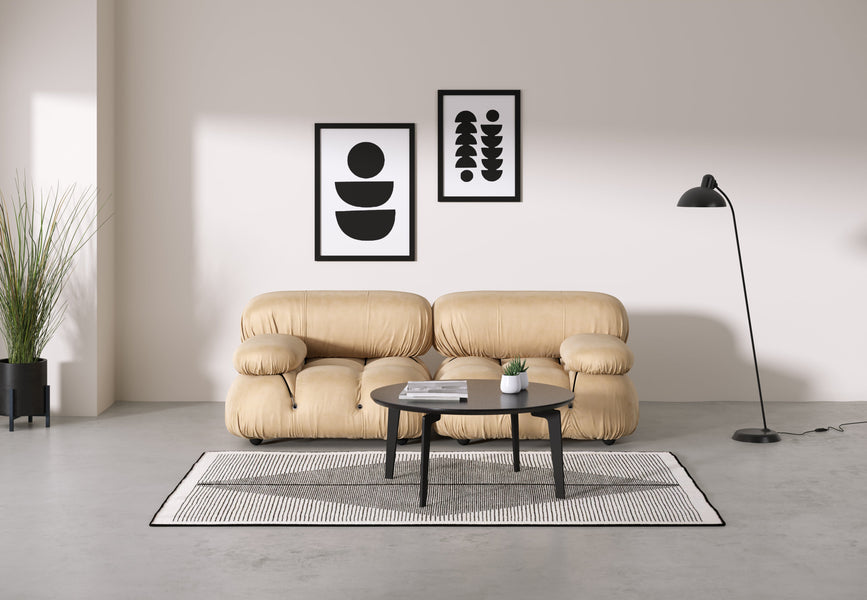Bellini SoffaEcru Velvet