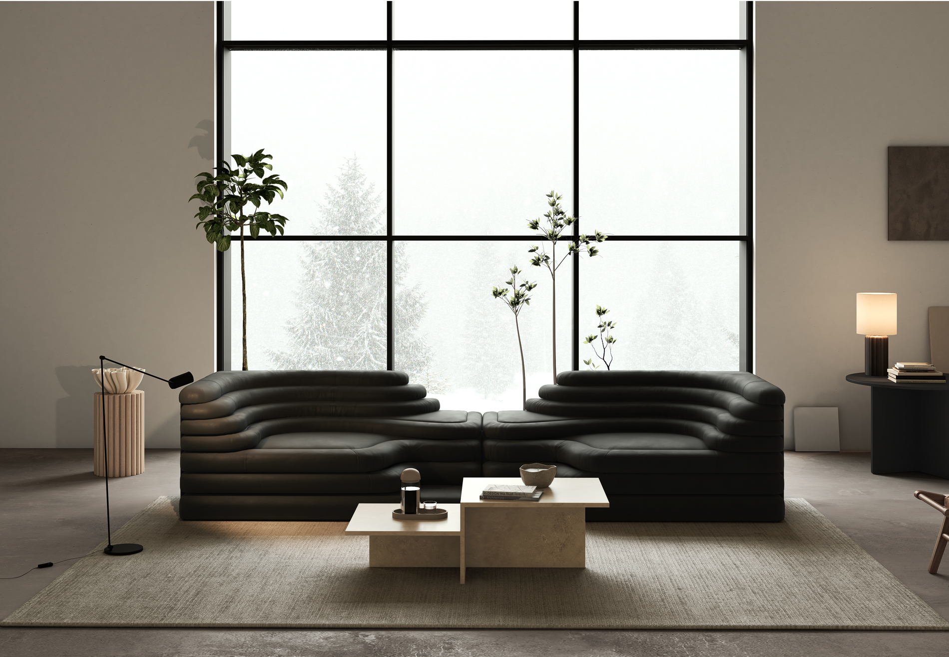 TerrazzaBlack Vegan Leather
