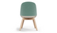 Bloom Beech Wood Office Chair by Quell Design – a modern Scandinavian-style chair with a smooth contoured seat upholstered in linen velvet and eco-friendly synthetic leather detailing. Featuring natural beech wood legs that provide strength and stability, this elegant and ergonomic chair combines minimalist design with lasting comfort. Perfect for collaborative workspaces, dining areas, and contemporary interiors seeking timeless simplicity and sustainability.
