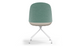 Bloom Scandinavian Inspired Office Chair by Quell Design – a modern Scandinavian-style chair with a contoured seat in linen velvet and eco-friendly synthetic leather, supported by Eiffel-style powder-coated aluminium legs. Elegant, ergonomic, and ideal for workspaces or leisure areas, embracing timeless simplicity and sustainable design.
