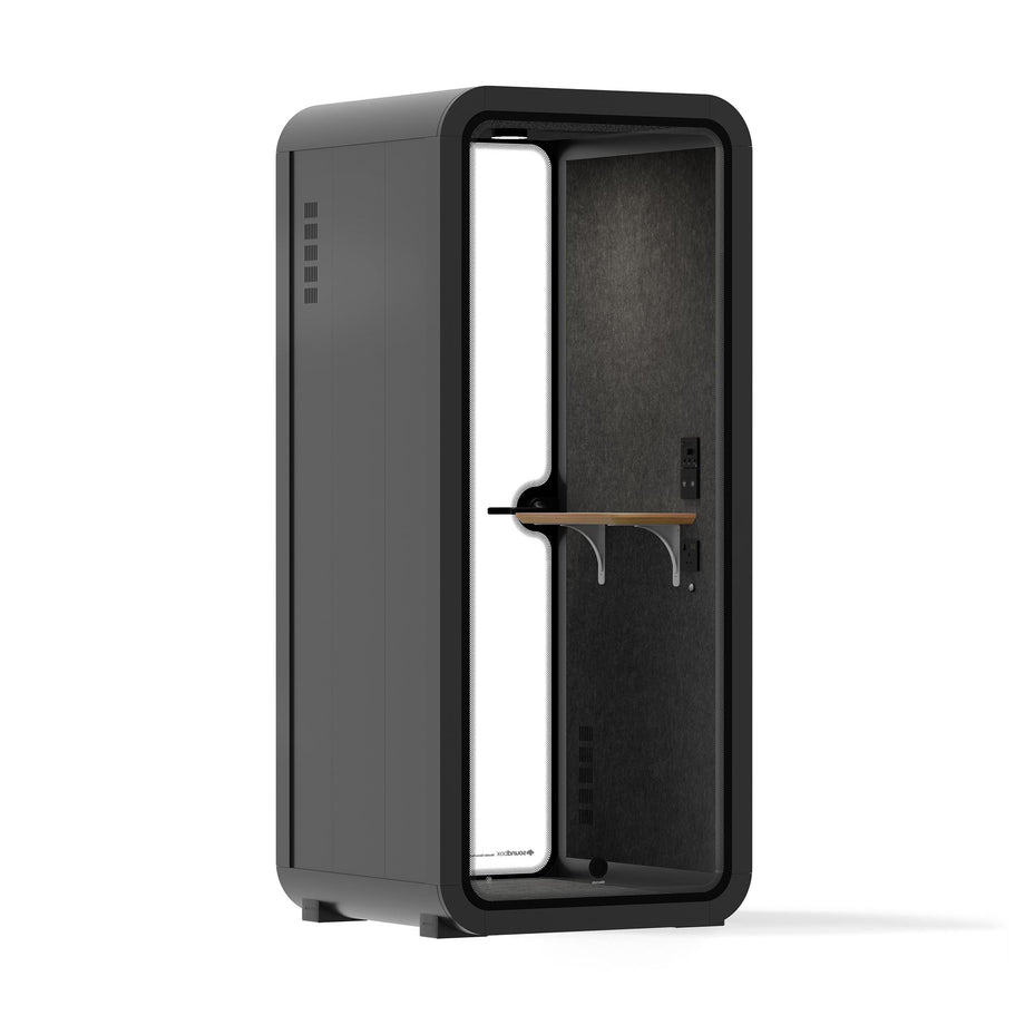 Office Pod Quell Akustyczny Charcoal / No Furniture | Upgraded Device Shelf / Dark Grey