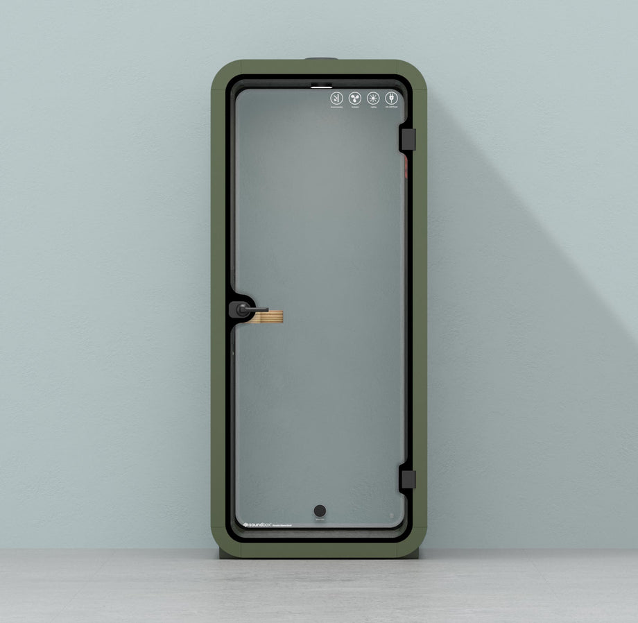 Office Pod Quell Akustyczny Green / No Furniture / Dark Grey