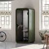 Quell Acoustic Soundproof pod in green, modern office room and workspace