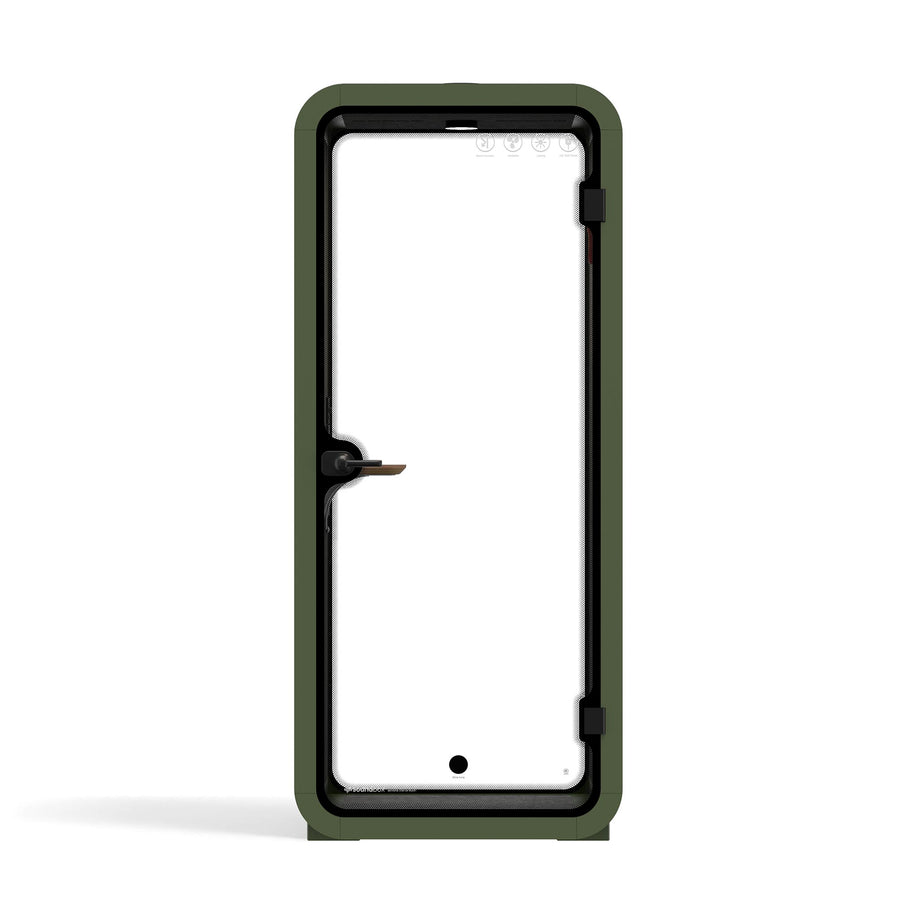 Office Pod Quell Akustyczny Green / No Furniture | Upgraded Device Shelf / Dark Grey