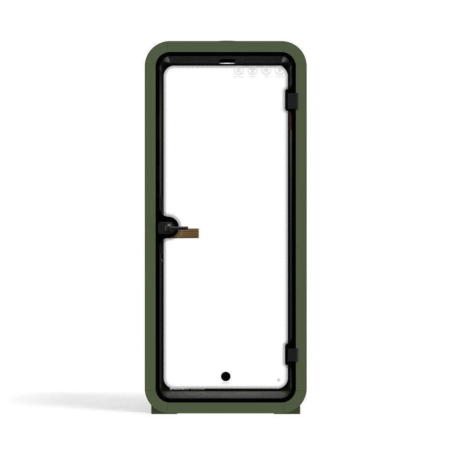 Office Pod Quell Akustyczny Green / No Furniture / Dark Grey