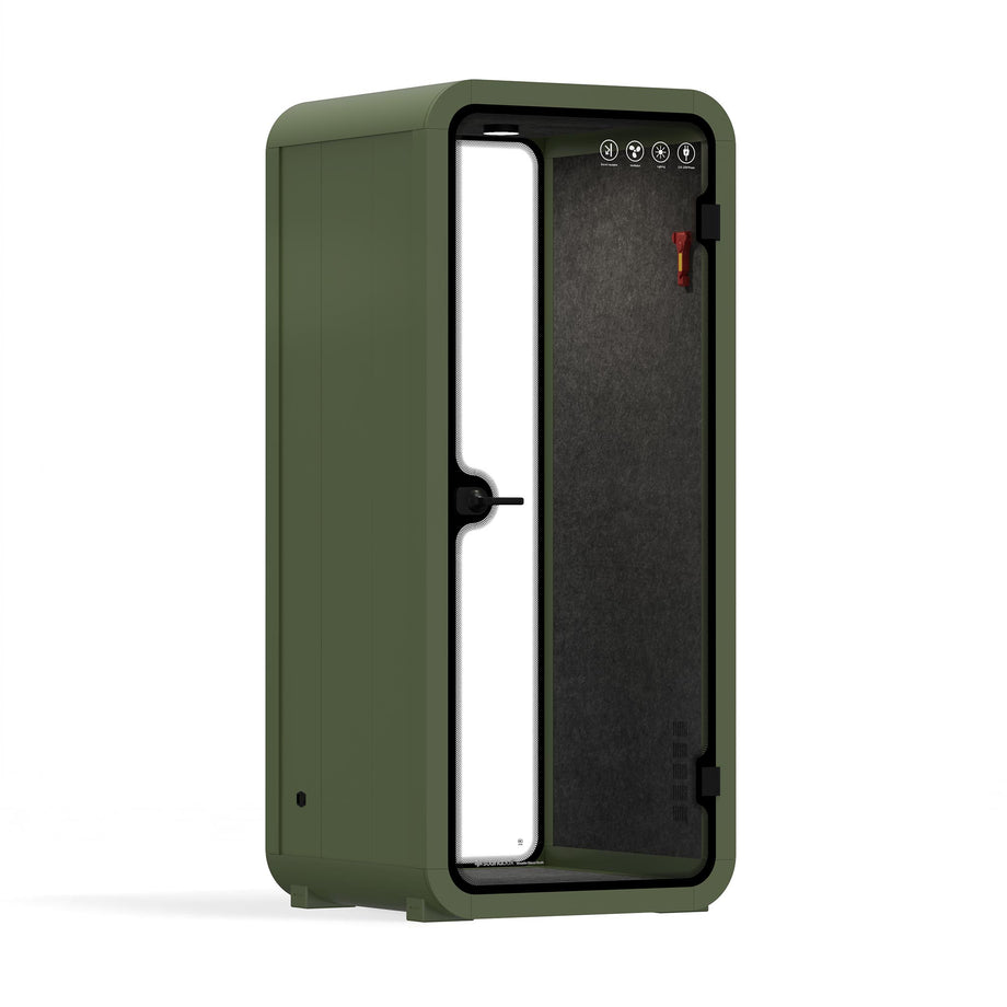 Office Pod Quell Akustyczny Green / No Furniture / Dark Grey