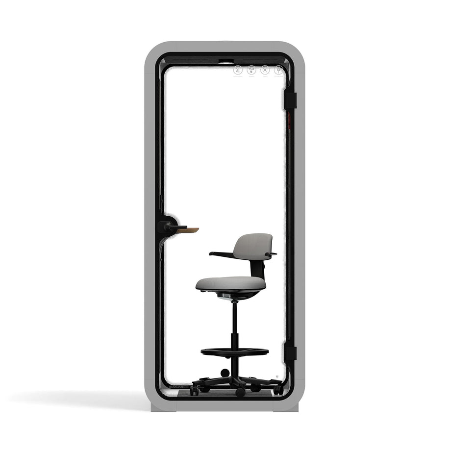 Office Pod Quell Acustico Light Grey / Upgraded Device Shelf / Dark Grey