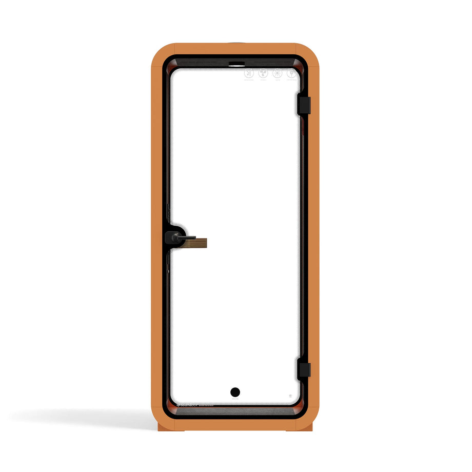 Office Pod Quell Akustyczny Orange / No Furniture / Dark Grey