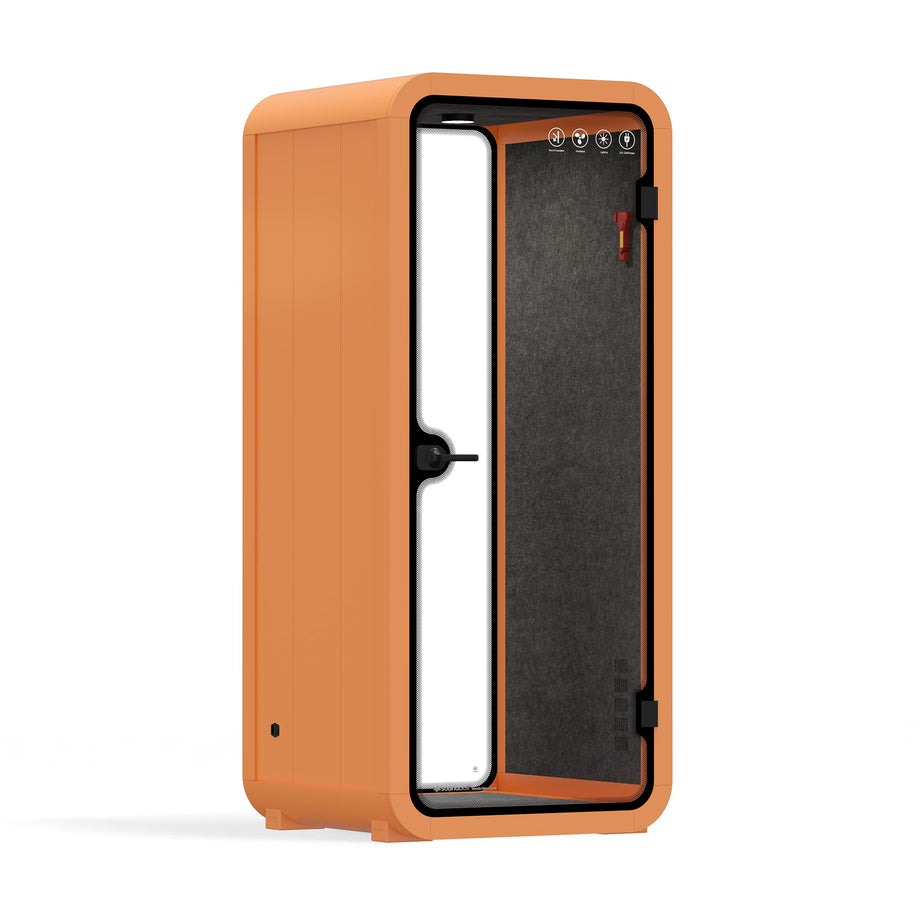 Office Pod Quell Akustyczny Orange / No Furniture / Dark Grey