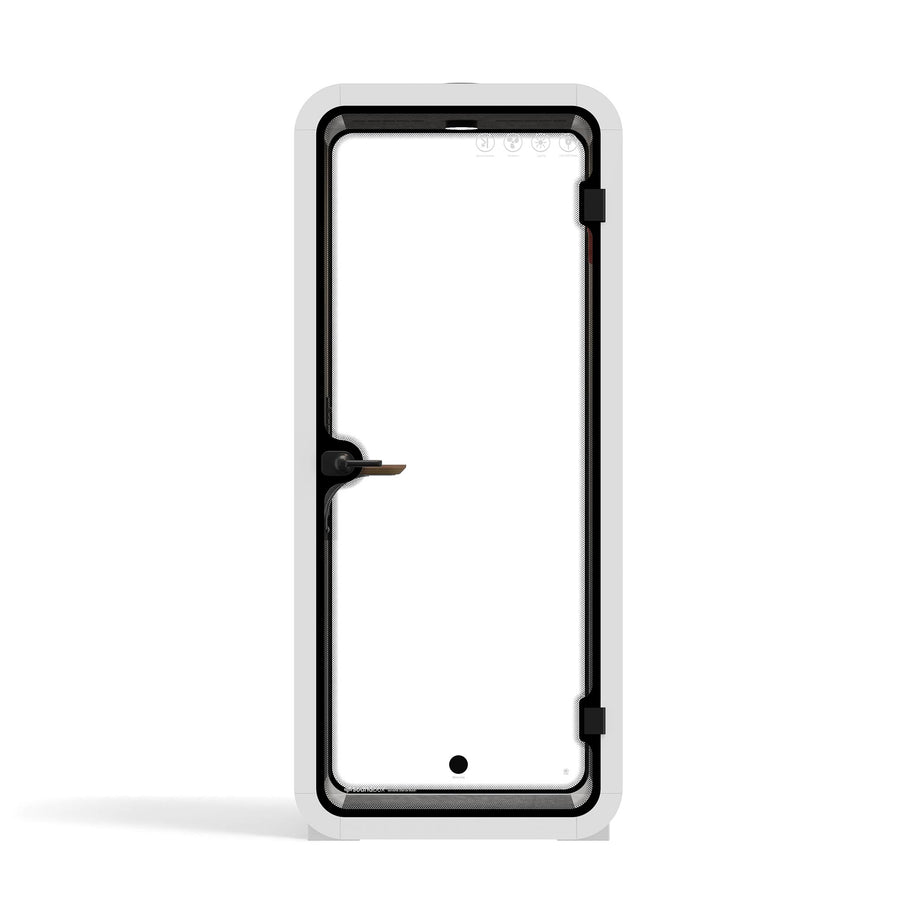 Office Pod Quell Akustyczny White / No Furniture | Upgraded Device Shelf / Dark Grey