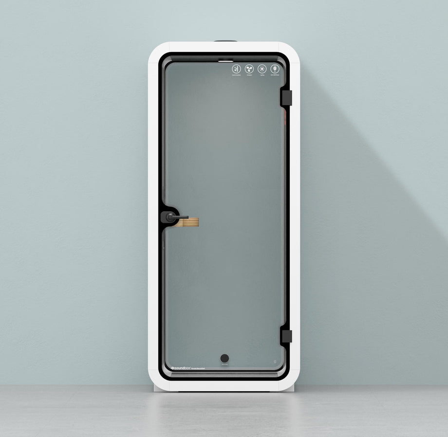 Office Pod Quell Akustyczny Wooden / No Furniture / Dark Grey