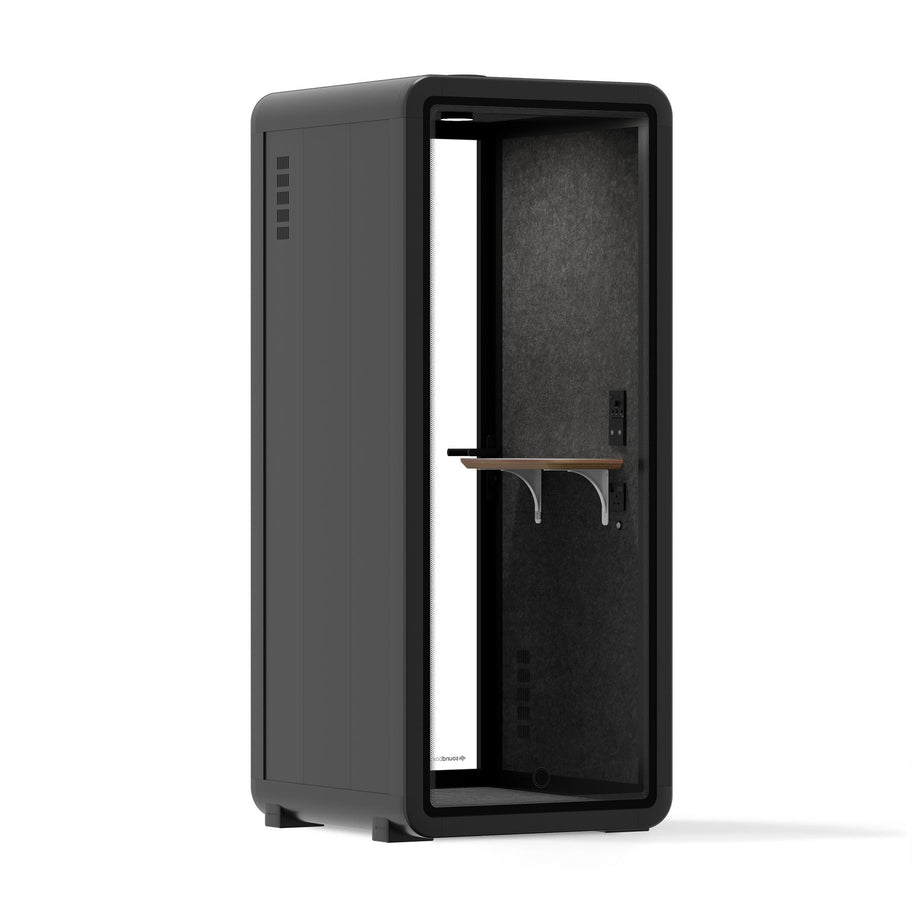 Office Pod Quell+ AcousticCharcoal / No Furniture / Dark Grey