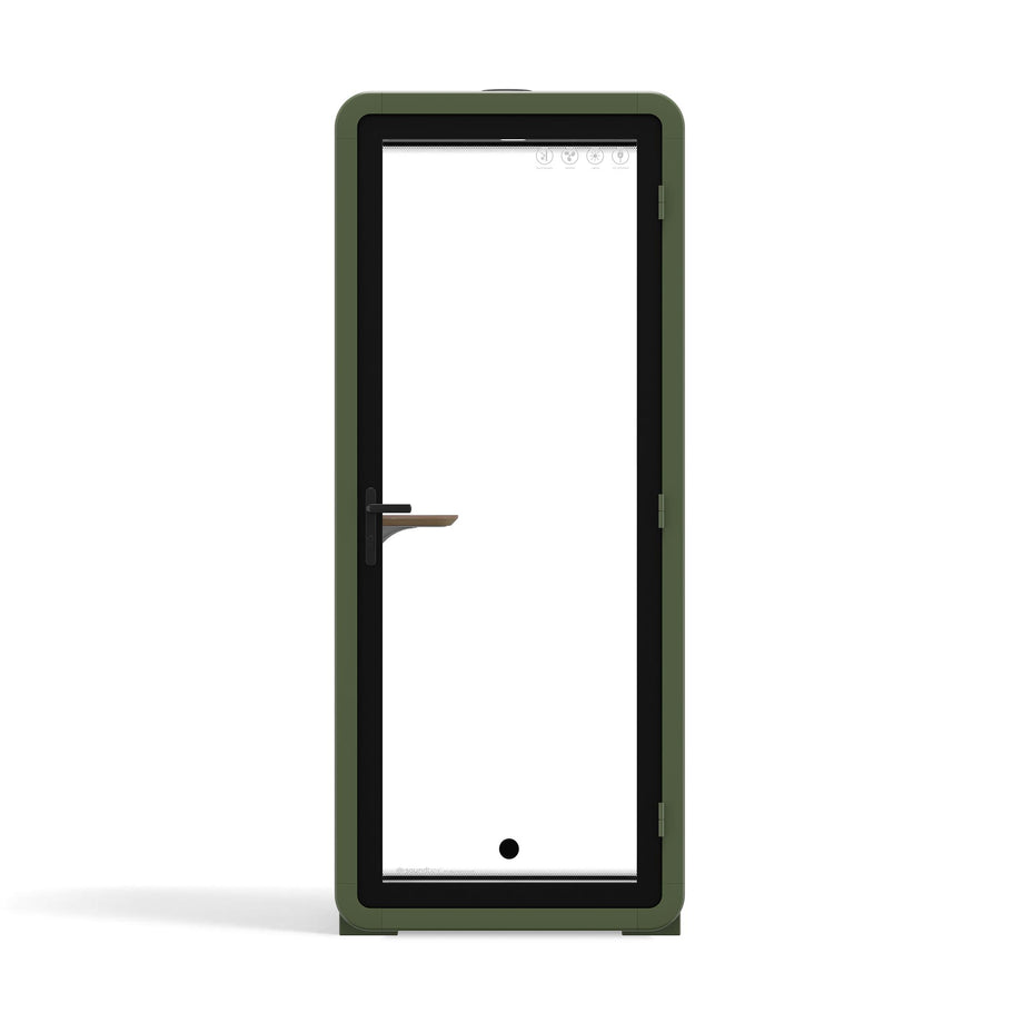 Office Pod Quell+ AcousticGreen / No Furniture / Dark Grey