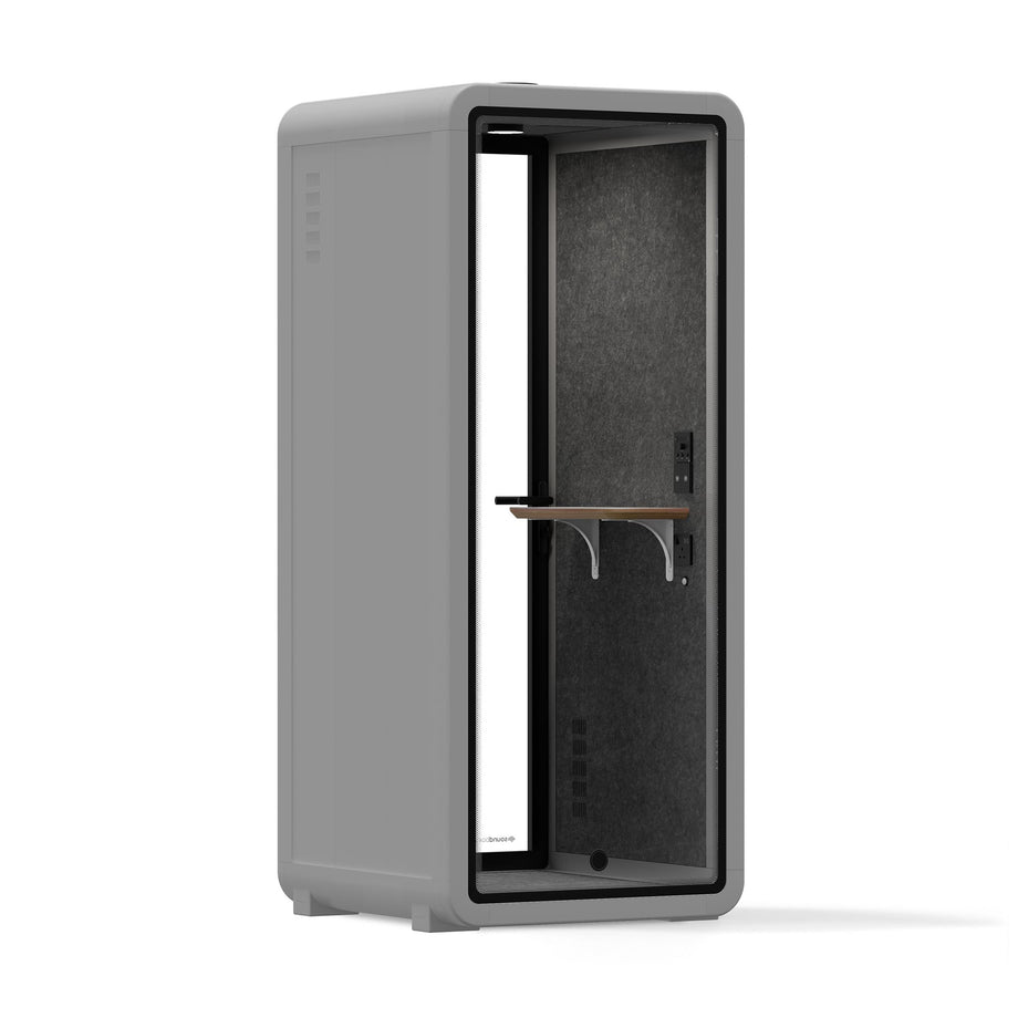 Office Pod Quell+ AcousticLight Grey / No Furniture / Dark Grey