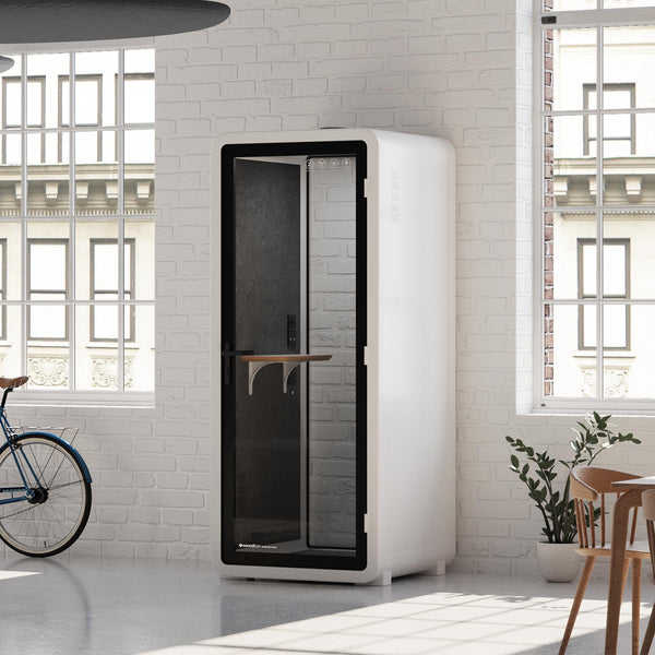 Office Pod Quell+ AcousticWhite / No Furniture / Dark Grey