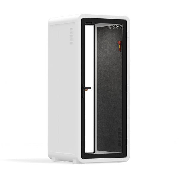 Office Pod Quell+ AcousticWhite / No Furniture / Dark Grey