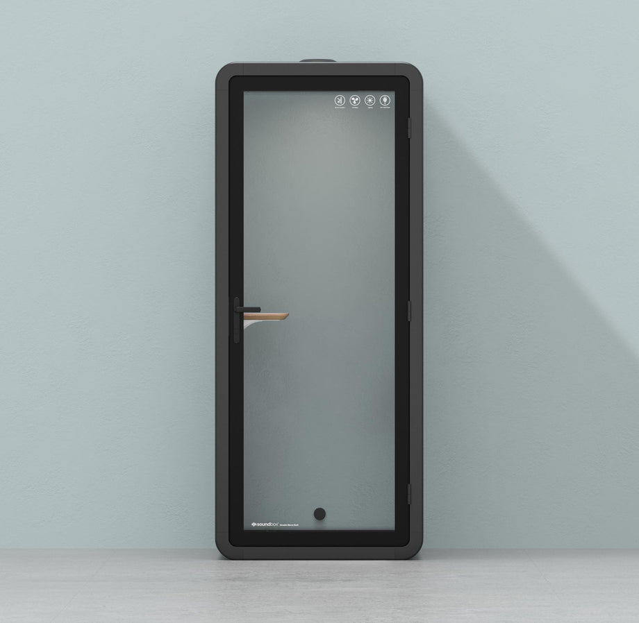 Office Pod Quell+ AcousticWooden / No Furniture / Dark Grey