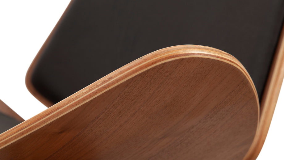 SkalWalnut and Black Premium Leather
