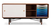Finn Juhl - Finn Juhl - Finn Juhl Credenza, Walnut and Blue - Image 1