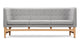 Mayor Style - Mayor Style - Mayor Style Three Seater Sofa, Light Gray Wool and Ash - Image 5