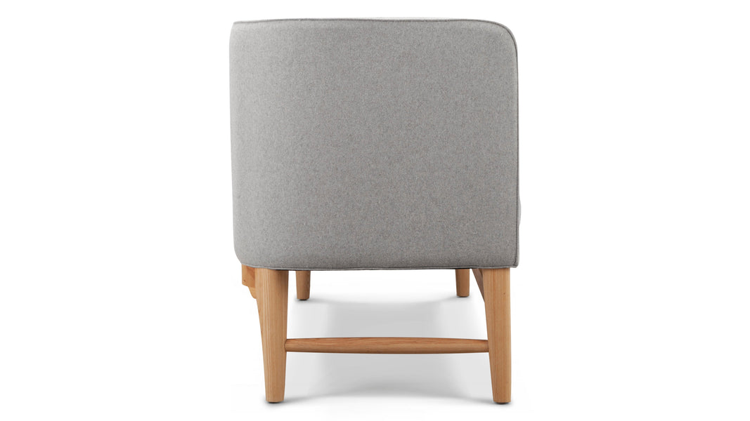 Borgmästarens stilMayor Style - Mayor Style Three Seater Sofa, Light Gray Wool and Ash