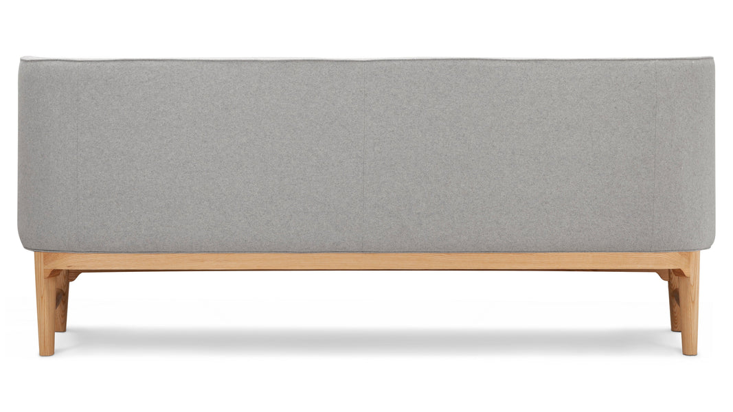 Borgmästarens stilMayor Style - Mayor Style Three Seater Sofa, Light Gray Wool and Ash
