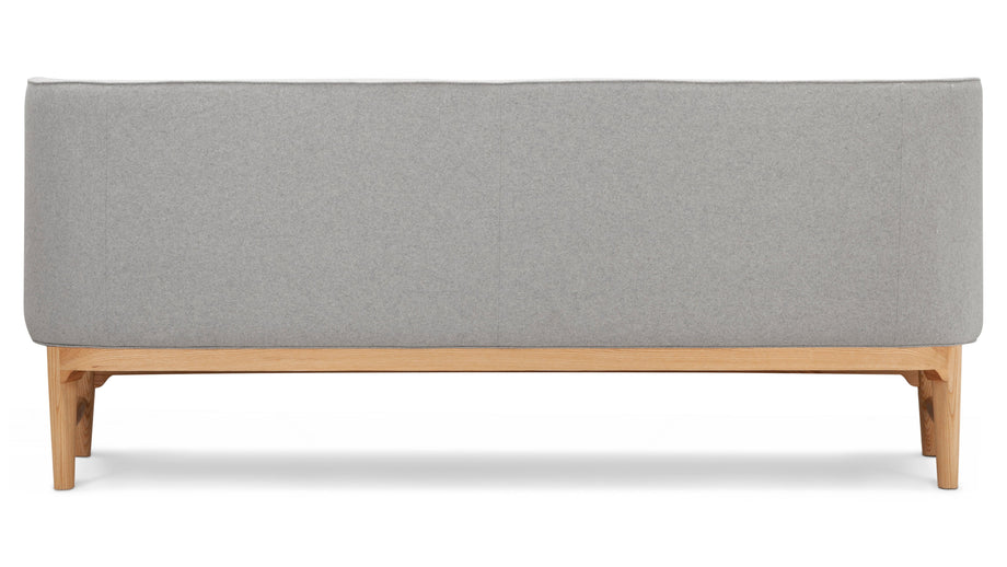 Borgmästarens stilMayor Style - Mayor Style Three Seater Sofa, Light Gray Wool and Ash