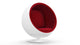 Ball - Bold Red Wool and White - Image 2