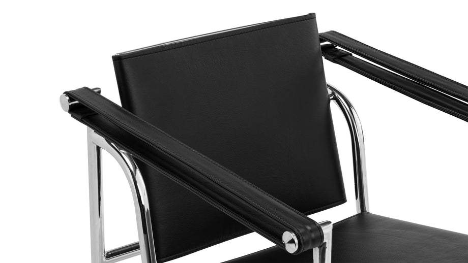 CorbusierMidnight Black Premium Leather
