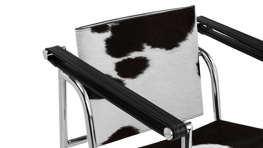 CorbusierBlack/White Cowhide