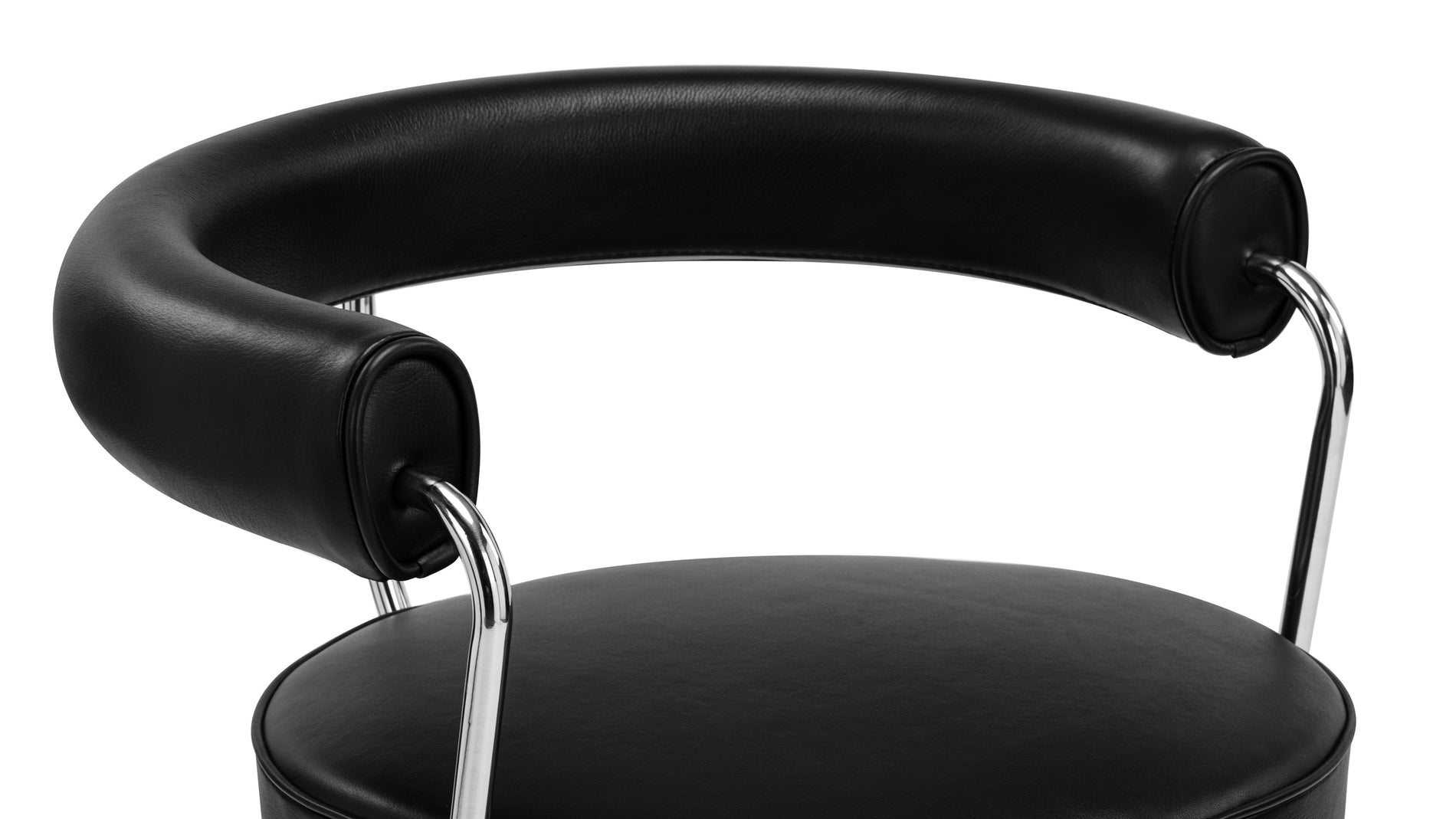 CorbusierCorbusier - Corbusier Swivel Chair, Midnight Black Premium Leather
