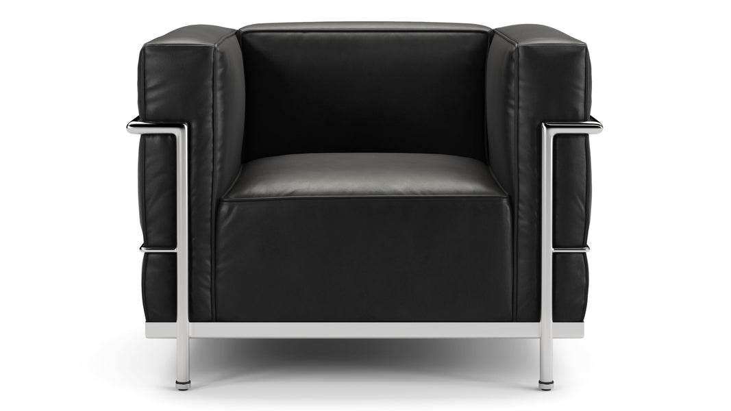 CorbusierMidnight Black Premium Leather