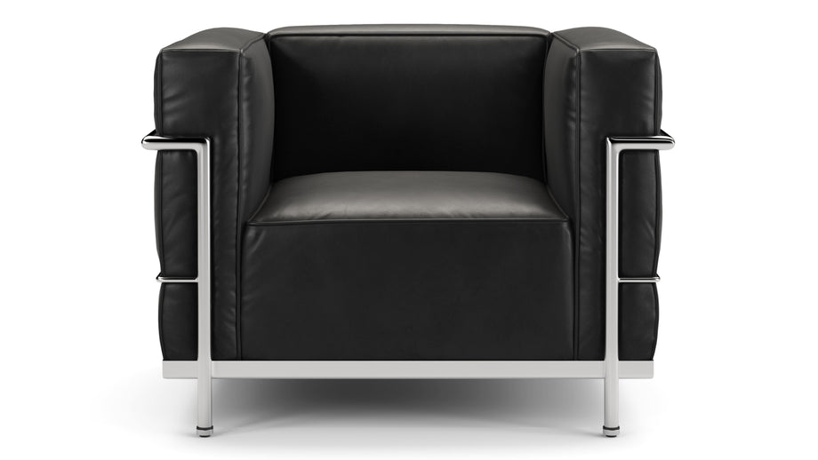 CorbusierMidnight Black Premium Leather