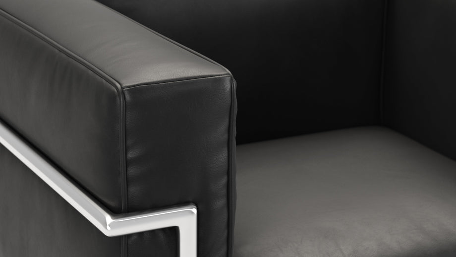 CorbusierMidnight Black Premium Leather
