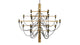 Gino Sarfatti - Gino Sarfatti - Gino Sarfatti Chandelier, Brass - Image 1