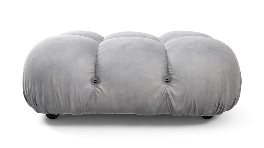 Bellini OttomanLight Gray Velvet