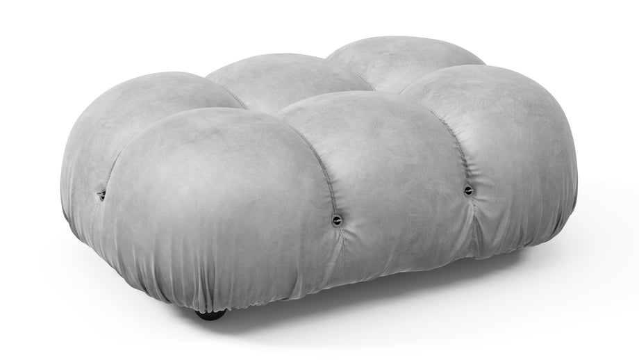 Bellini OttomanLight Gray Velvet