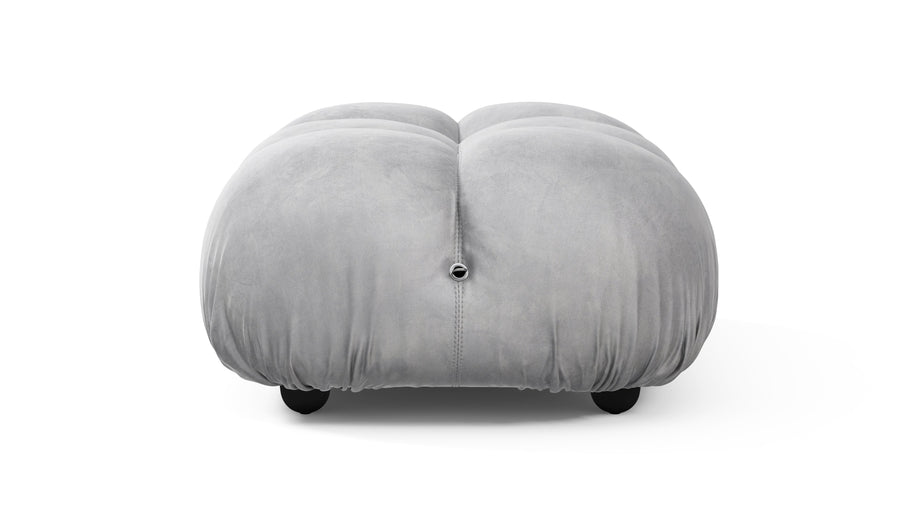 Bellini OttomanLight Gray Velvet